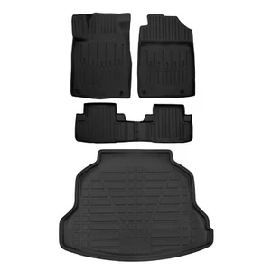 Floor Liners Mats + Cargo Liner For Honda CR-V 2012-2016 Full Set SCOUTT - Picture 1 of 16