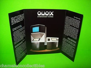 VIDEO MUSIC By AUDIX 1980s ORIGINAL JUKEBOX PHONOGRAPH MUSIC VIDEOS SALES FLYER - Picture 1 of 3