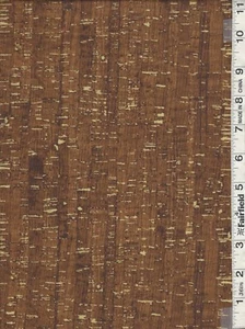 Chocolate Quilters Cotton Print Cork Like Appearance w/ Metallic 1 yd - Picture 1 of 1