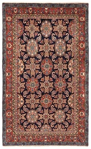 Hamedan Hand-Knotted 241x145 cm-Nomadic, Oriental, Carpet, Rug, Beige - Picture 1 of 9