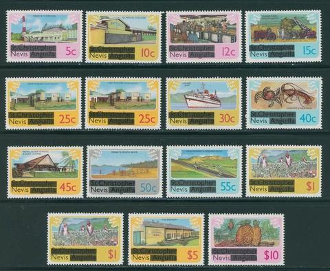 Nevis Scott #103-112-1 MNH 1980 Definitives COMPLETE CV$9+ 396268 Cover