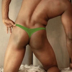 Sexy Men's Tanga Hombre Underwear Sissy Panties Shorts Thong G-String Jockstrap - Picture 1 of 9