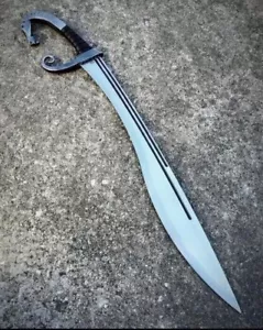 34" Custom Handmade J2 Steel Falcata- Roman Iberia Zombie Sword with leather - Picture 1 of 1