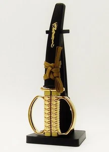 Japanese Samurai Katana Scissors; Golden Dragon (Stand Included!) - Picture 1 of 2