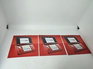 Nintendo 3DS Flyer Beilage X3 Rot Original ⚡ Versand