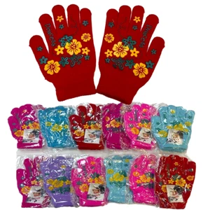 12 pares de guantes mágicos cálidos de invierno a granel para mujer tejidos térmicos elásticos surtidos - Imagen 1 de 5