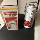 Vintage Elephant Air Pot With Box Red Roses Floral Se-2200 Excellent 2.23 Liters
