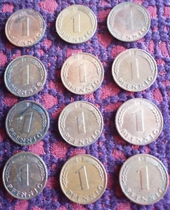 BRD 1 Pfennig Satz 1969 DFGJ in ss 3 Sätze - Bild 1 von 2