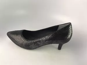 Rockport Total Motion Kalila Pump Black Multi Snake Leather Sz 7.5 US - Picture 1 of 12