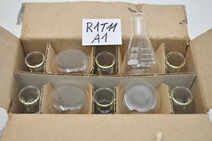 5x Erlenmeyerkolben 50ml Simax ähnlich Schott Duran Weithals Ex. Bundeswehr - Picture 1 of 3