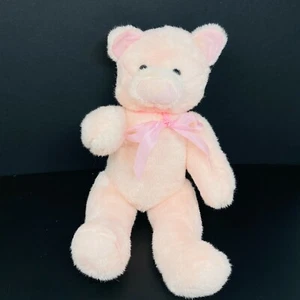 Berkeley Designs Pink Pig Plush 16" Stuffed Animal Jointed Bow Vintage 1993  - Picture 1 of 5