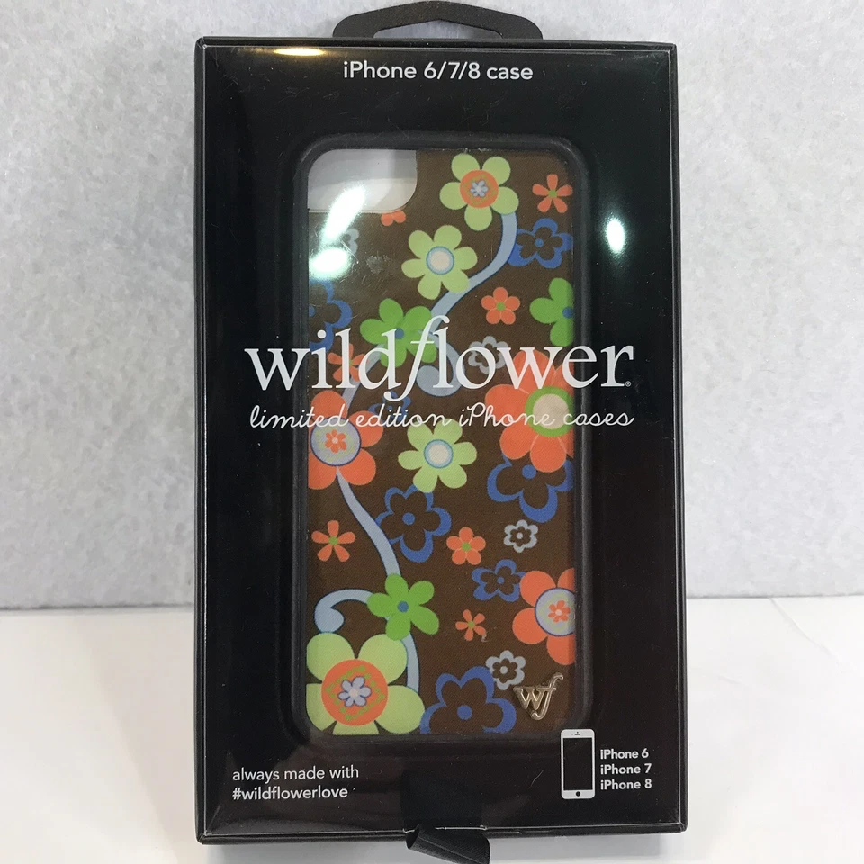 Wildflower limited edition Retro Flowers phone case for iphone 6/7/8 with Box — 第 1/3 张图片