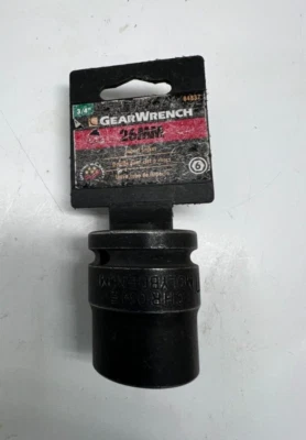 Gearwrench 3/4" Drive 26mm 6 Point Standard Impact Metric Socket 84837 - Image 1 of 4