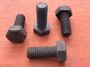 PACK OF VINTAGE 4 X BSW WHITWORTH 5/8 INCH X 1.5” LONG BOLTS OLD STOCK BRIGHT - Picture 1 of 2