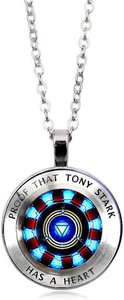 Arc Cuore Iron Man Tony Stark Collana Ciondolo Cristallo Reattore - Foto 1 di 12