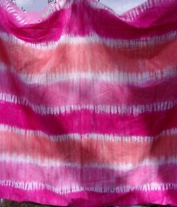 Pottery Barn Teen Tie Dye Twin Duvet Cover Reef Stripes SPRING  Pastel Corals