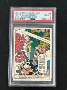 Donruss Marvel Super Hero 1966, #61 Thor, PSA 8 casi nuevo - Imagen 1 de 2