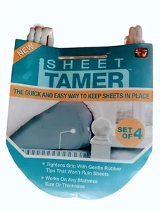 Bettlaken Bändiger hält Spannbettlaken an Ort und Stelle jede Größe Matratze wie im Fernsehen gesehen - Bild 1 von 5