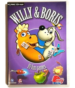Willy & Boris Windows 95 CD ROM + Mac Video Game (10 Fun Games) Animation Rare - Picture 1 of 3