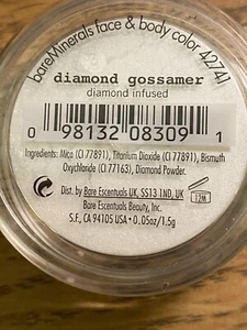 bareMinerals Face and Body Color Eyeshadow *DIAMOND GOSSAMER* .05 oz NEW Sealed - Picture 1 of 3