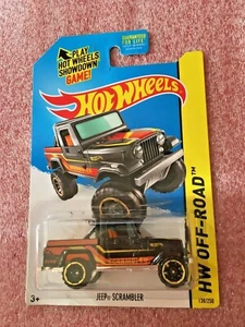 2014 Hot Wheels: Jeep Scrambler Black 138/250  BFF79 (HW550) - Picture 1 of 8