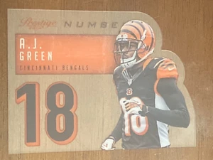 Prestige Acelate Numbers AJ 2014 verde #21 Cincinnati Bengals Georgia - Imagen 1 de 2
