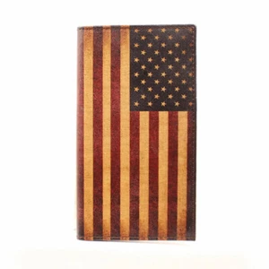 Nocona Men's Vintage American Flag Rodeo Wallet N5416497 - Picture 1 of 1