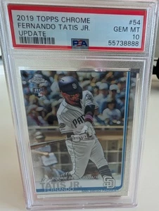 Fernando Tatis Jr. 2019 Topps Chrome Update Rookie #54 PSA 10 - Imagen 1 de 2