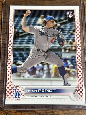2022 Topps Update Ryan Pepiot Independence Day /76 Rookie #US109 Short Print RC - Image 1 of 2
