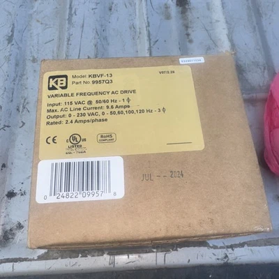 Kb Electronics KBVF-13 Vfd Drive 115v-ac 120hz 0-230v-ac New - Image 1 of 2
