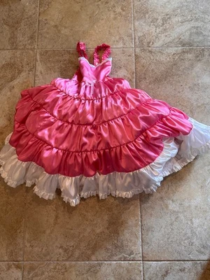 Disfraz de la Bella Durmiente para niña talla 4 con enagua Foto 1 de 4