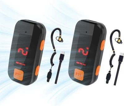 Super Mini Walkie Talkies Impermeable Actualización 2 Pulgadas Dos Vías NEGRO NARANJA  Foto 1 de 4