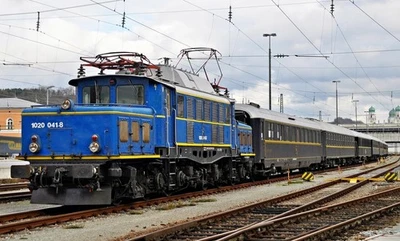 Blue BR 1020 w/ Venice Simplon Orient Express train set 3pcs/set Spur-N NEW - Image 1 of 4