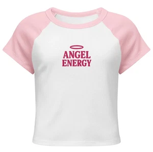 Angel Energy Damen Micro Rib Raglan Baby T-Shirt Kopie - Bild 1 von 9