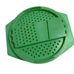TUPPERWARE Vintage Jade Green Bowl Grater Shredder Made in USA 786-4 - Bild 1 von 12