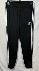 Pantaloni da pista Adidas ragazzo 16-16 anni XL nero 3 righe bianche con coulisse Superstar bambini - Foto 1 di 11
