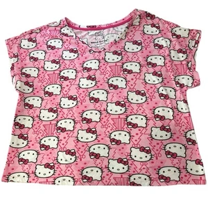 Sanrio Hello Kitty Pink Sleepwear Top Women’s Size L – Cute Lounge Shirt Pajama - Picture 1 of 4