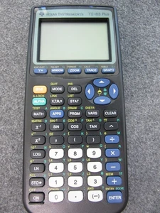 Calculadora gráfica portátil Texas Instruments TI-83 con cubierta probada funciona - Imagen 1 de 5