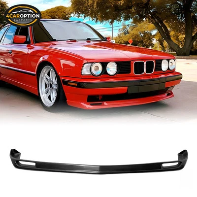 Fits 87-96 BMW E34 5-Series M-Tech Style Front Bumper Lip Spoiler Splitter PU Foto 1 de 4