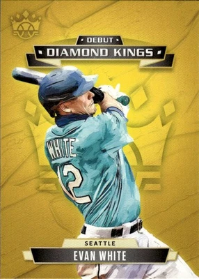 2021 Panini Diamond Kings Debut Diamond Kings #DDK-SM Evan White Seattle - Image 1 of 2