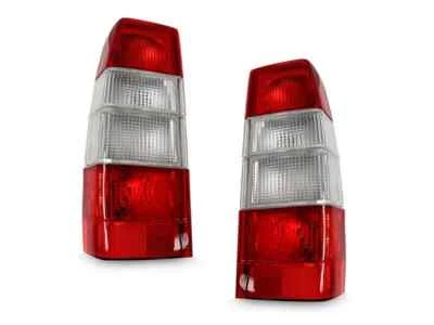USA Euro Red/Clear Tail Lights Pair for 83-92 Volvo 740 760 90-96 940 960 Wagon - Imagem 1 de 3