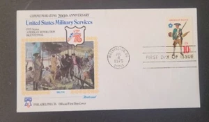US FDC # 1568 American Militia 1975. - Picture 1 of 6