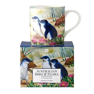 Australia Bird Flora Penguin & Ice Plant New Fine Bone China Mug Cup Gift Box - Picture 1 of 3