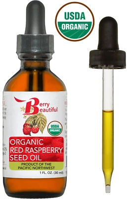 Certified Organic Red Raspberry Seed Oil - 1 fl. oz. (30 mL) - Image 1 of 4