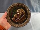Fenton Amethyst Carnival Glass 1971 Mothers Day Collector Plate Madonna w/ Child