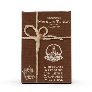 Marcos Tonda Artisanal Milk Chocolate Bar with Honey Nuts - 100 grams - Picture 1 of 1