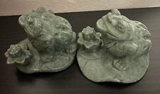 Elegant Charm The Year of the Rooster by Master Sung 2 Small Frog Toad Statues 