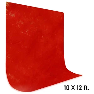 [1 x] 10' x 12' Photography Muslin Red Tie Dye Backdrop Cotton Background Screen - Picture 1 of 4