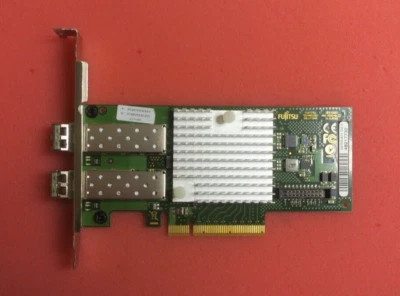 Fujitsu Dual Port 10Gb/s SFP PCI Ethernet Adapter S26361-D2755-A11 + 2x 10G SFP - Image 1 of 4