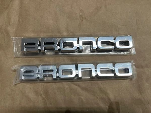 FITS 87-91 Bronco Emblems Pair Chromed Plastic 1987-1991 - Bild 1 von 3